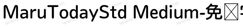 MaruTodayStd Medium字体转换